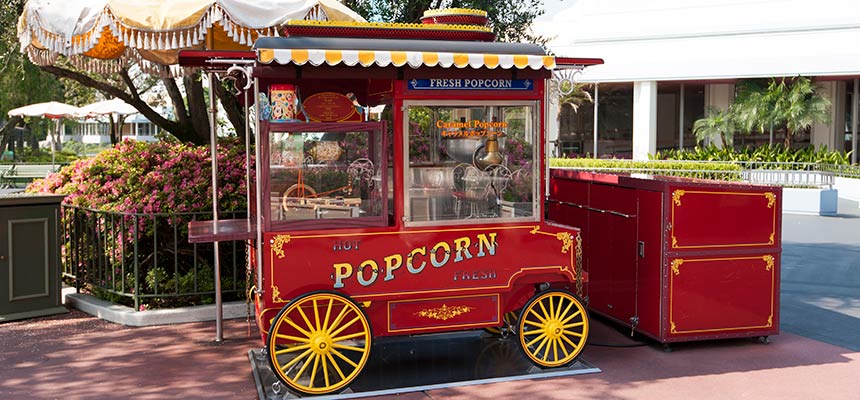 image of In front of Sweetheart Cafe (Popcorn wagon)1