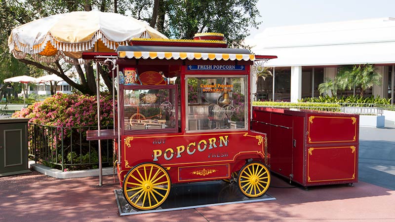 image of In front of Sweetheart Cafe (Popcorn wagon)