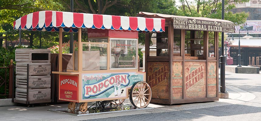 image of In front of Liberty Landing Diner (Popcorn wagon)1