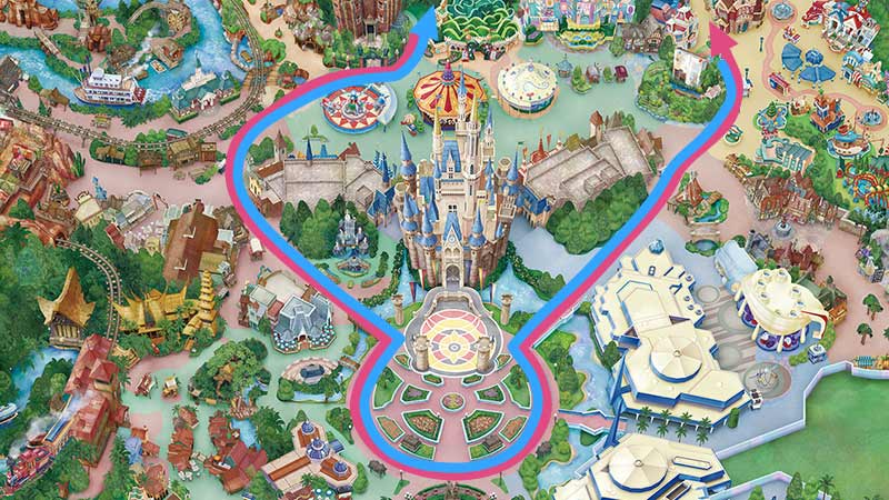 Main Street Electrical Parade Route Map