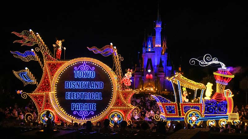 夜间游行“东京迪士尼乐园电子大游行～梦之光”的图像