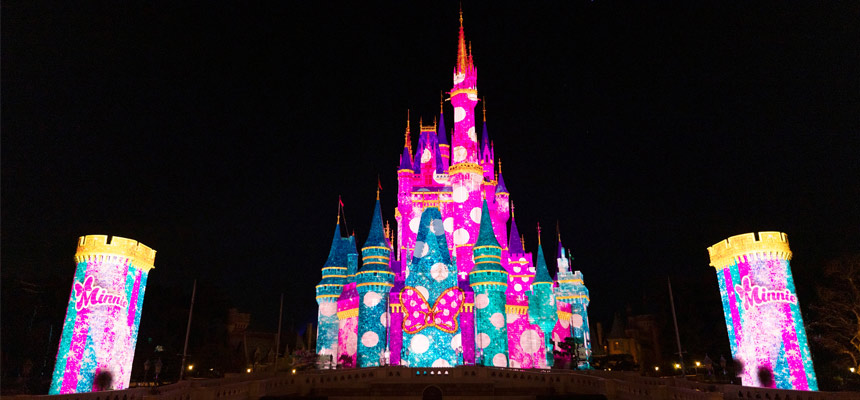 シンデレラ城の環境演出（ミニーのファンダーランド）のイメージ2