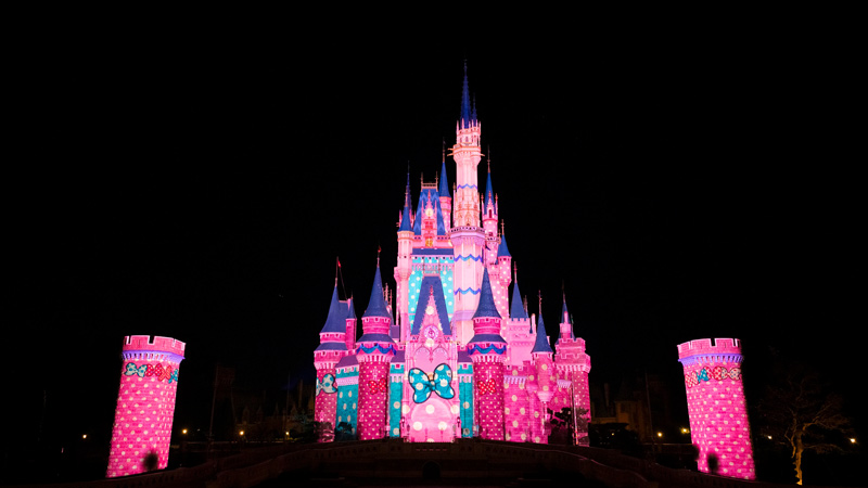 image of Nighttime Projection Program at Cinderella Castle (Minnie’s Funderland)