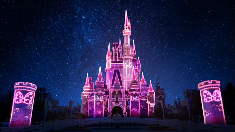 image of Nighttime Projection Program at Cinderella Castle (Minnie’s Funderland)