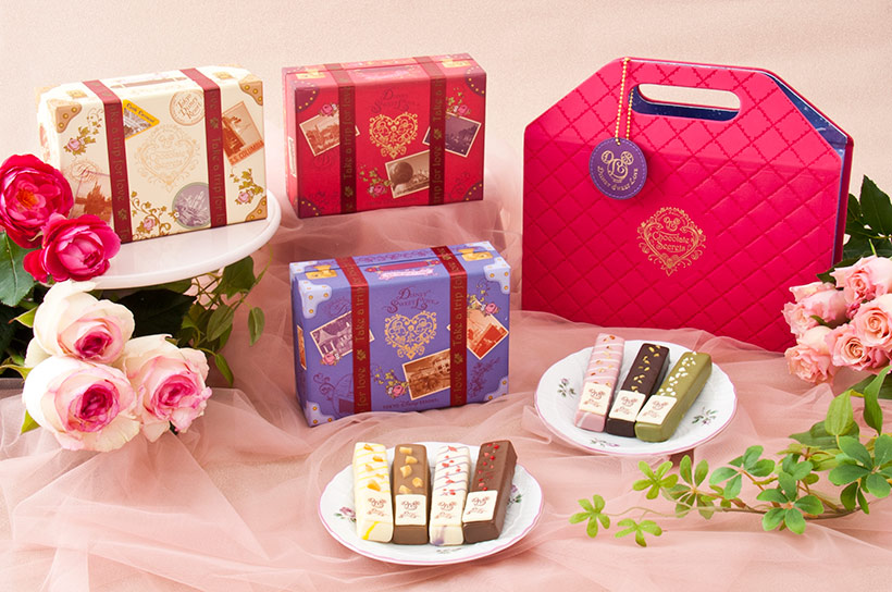 【プレゼントはもちろん、自分用にもオススメ☆】お好きなボックスとチョコレートが選べる「チョコレート・シークレッツ~スウィート・ランデヴー~」。チョコレートはパーク内のロマンテ...のイメージ